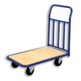 Carrello con pianale in legno