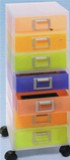 Cassettiera a 7 cassetti JOLLY con ruote