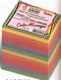 Cubo carta colorata