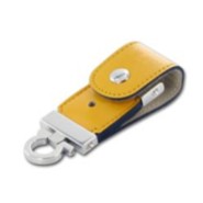 Pen drive 4 GB a portachiavi in cuoio